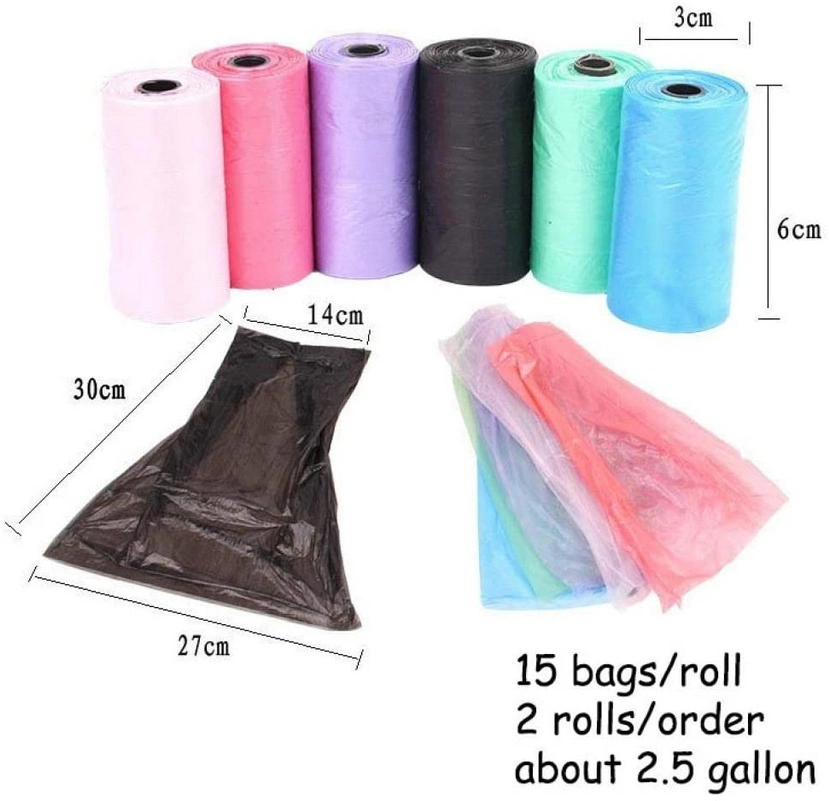 Heavy Duty Large Size Trash Bags Bin Can Liners in Black White Transparent Color Colors