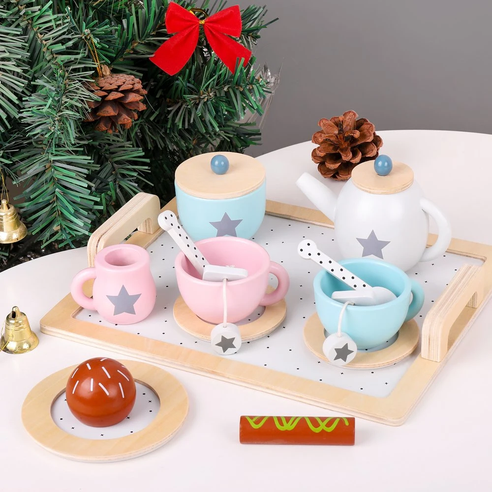 Wooden Toy Tea Set Kids Toy