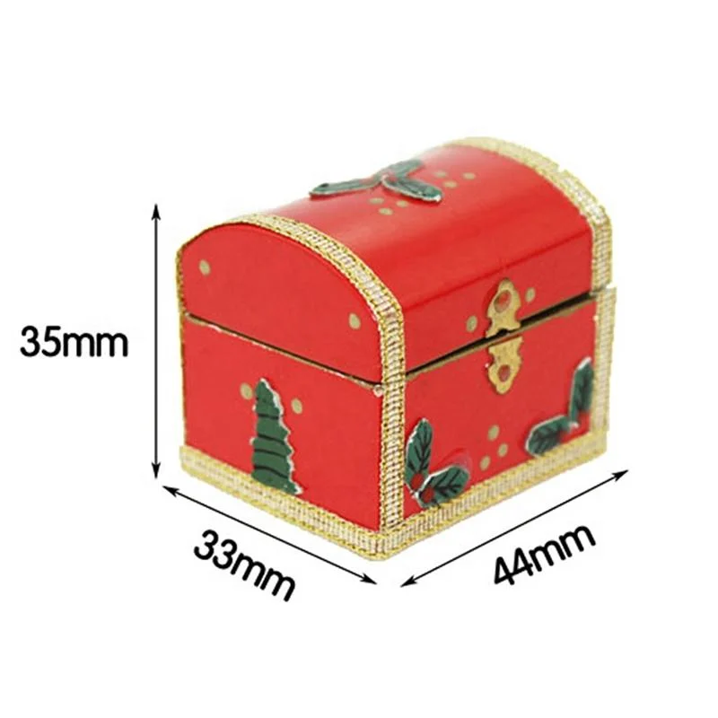 Miniature Christmas Box Gift Dollhouse DIY Doll House Decor Accessories