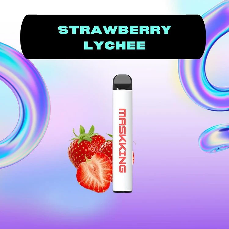 Strawberry Lychee Flavor 500 Puffs Original Wholesale Maskking E Cigarettes Disposable Vape Pen High Gt Big Vapor Ready to Use Mk Hot Selling Product
