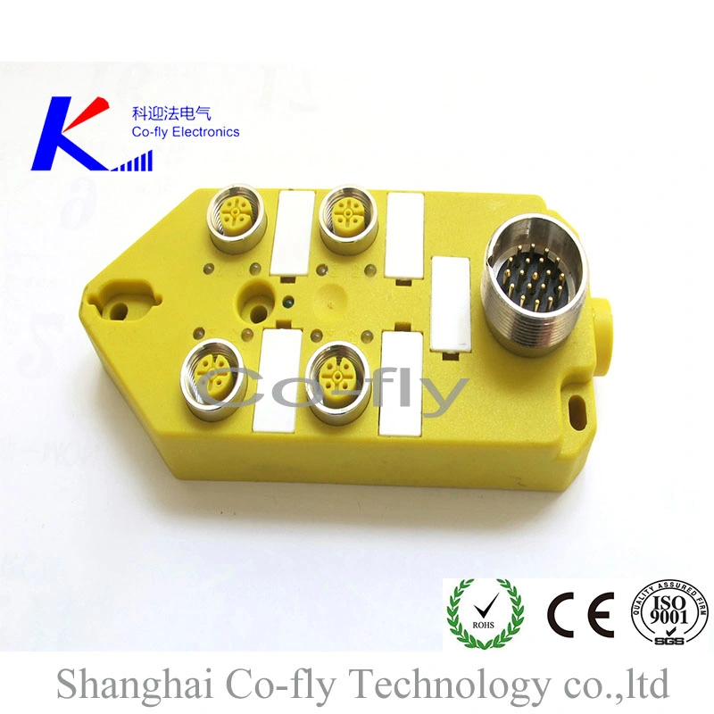 4 Pins Socket M12 4 Ports I/O Junction Box