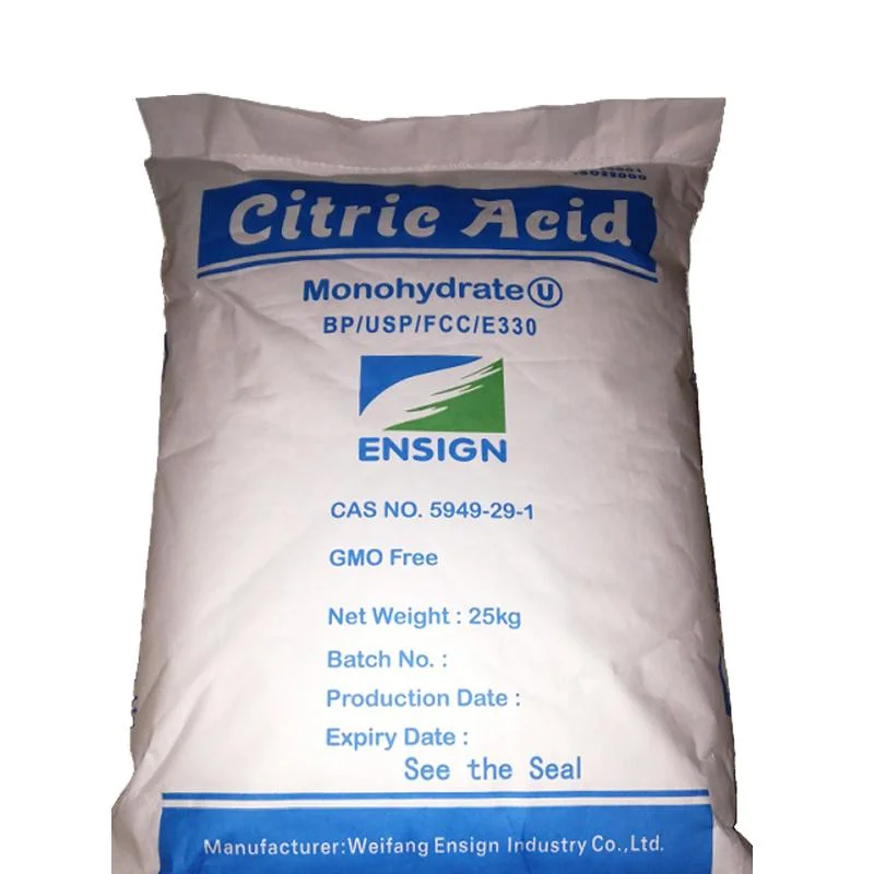 Acide citrique monohydraté de grade alimentaire/ Acide citrique anhydre 99,5 % No CAS : 77-92-9 digne de confiance le fournisseur en Chine