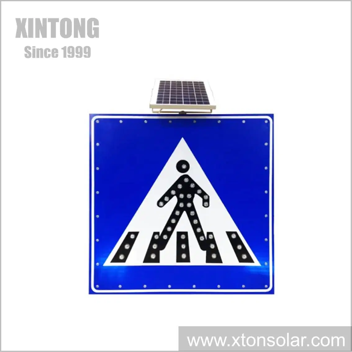 Portátil Xintong City Road Círculo de láminas de aluminio titular de la señal de tráfico