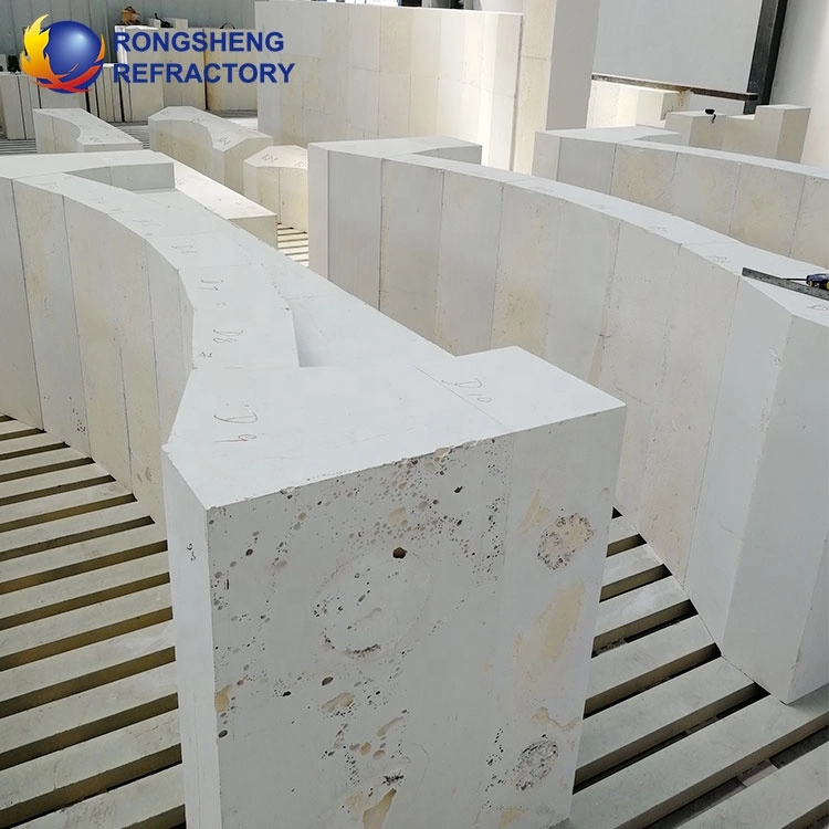 Zirconium Refractory AZS Zircon Corindum Bricks para horno de vidrio