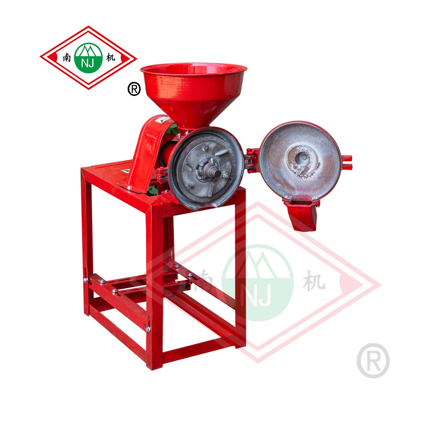 Mini Grain Grinding Corn Flour Mill Machine Stone Disc Pulverizer Wet Grinder Chili Spice Powder Making Machinery