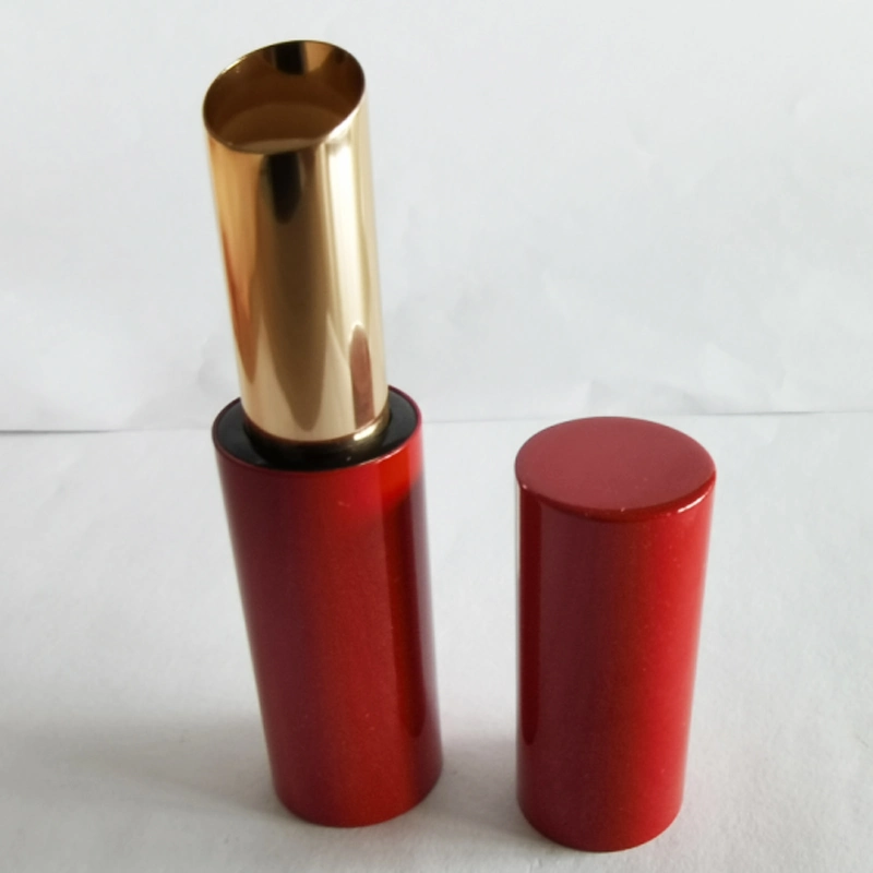 Classic Magnetic Closure Round Aluminium Lipstick Tube