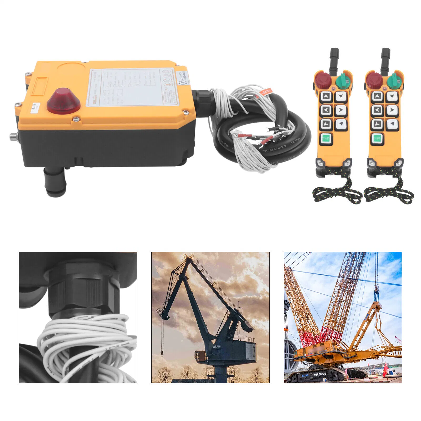 F24-6D Double Speed Buttons Remote Control Industrial with Cables Wireless Remote Control for Electric Hoist