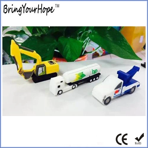 3D Style Truck Shape PVC USB Memory Pen Drive