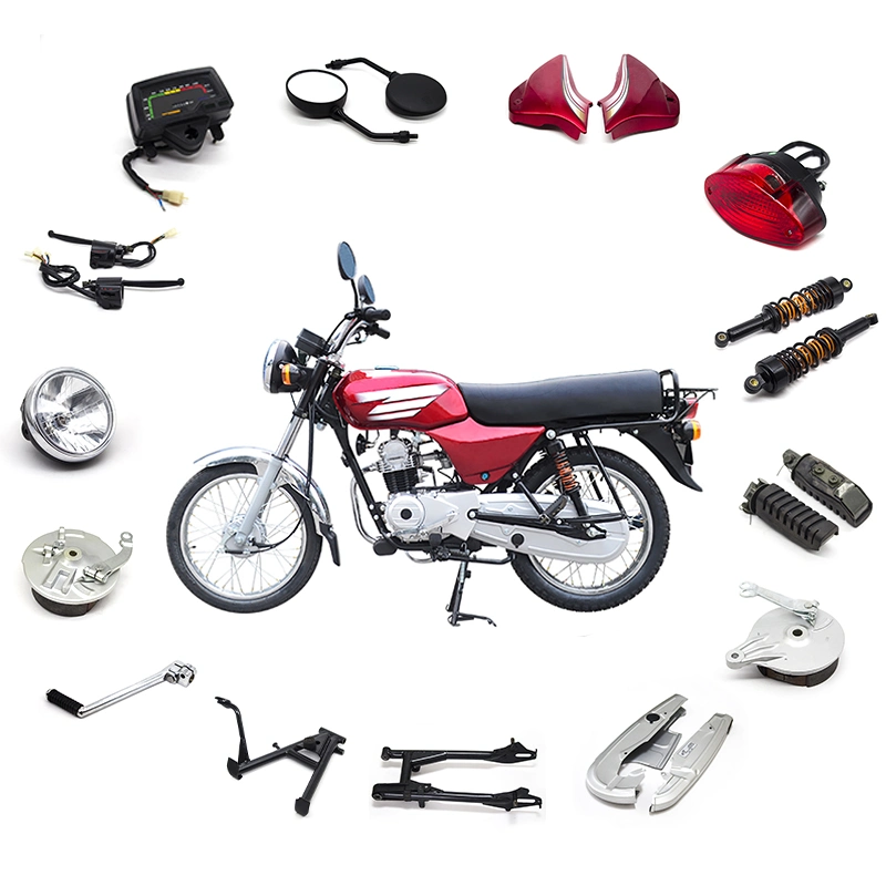 قطع غيار محركات الدراجات النارية لتلفزيونات YAMAHA Bajaj Suzuki Honda BM Zongshen Haojue CG GN Ybr Dayun رأس الأسطوانة /Speedometer/Wheel Rim/Headlight أجزاء الدراجة البخارية
