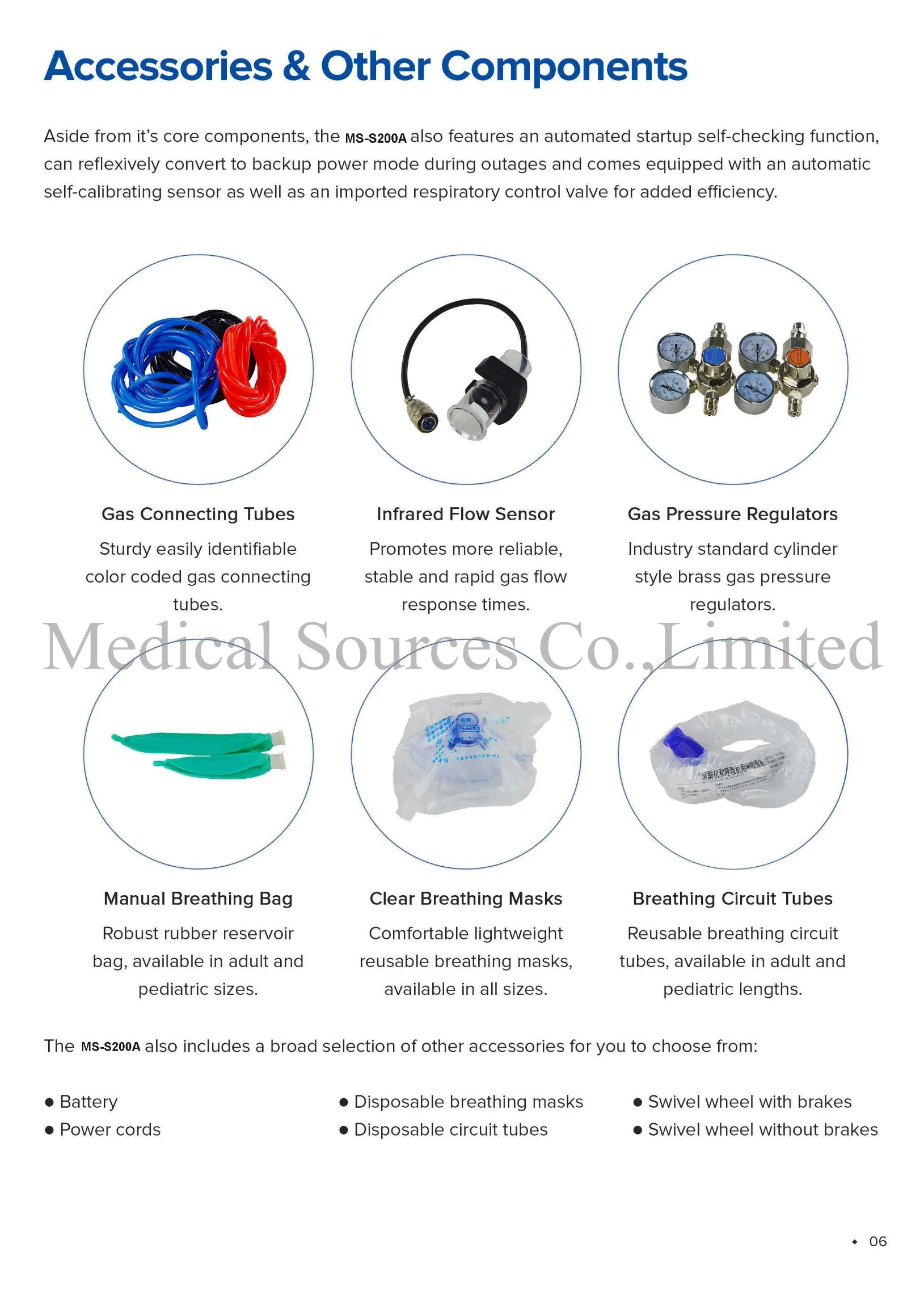 (MS-S200A) CPAP-Luftkompressor für Kinder, Intensivstation, Atemgerät, Neugeborene Beatmungsgerät Für Neugeborene