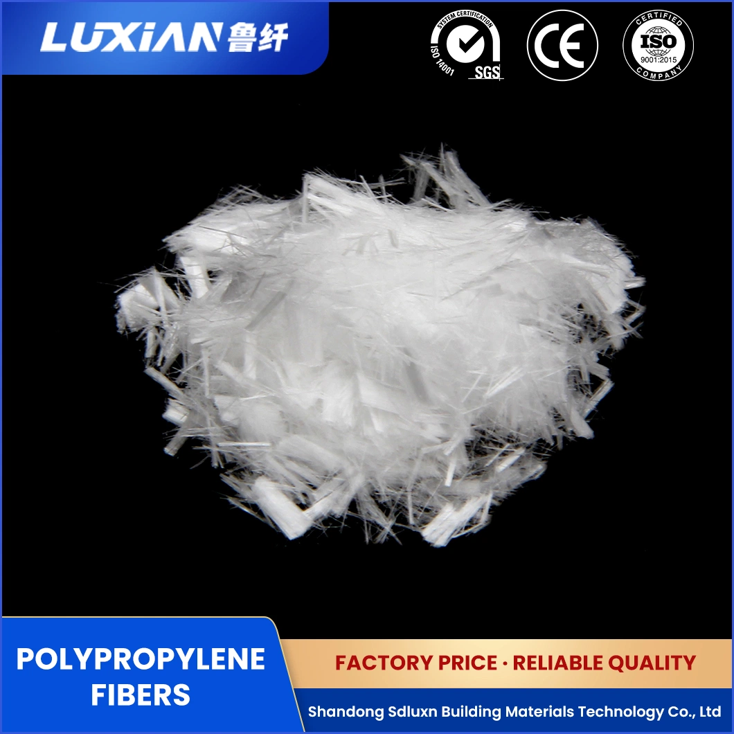 Luxn OEM ODM Custom Polypropylene Synthetic Fiber China White Polypropylene Fine Denier Long Fiber Factory Lxbg/Lxbk Polypropylene Fibers for Construction