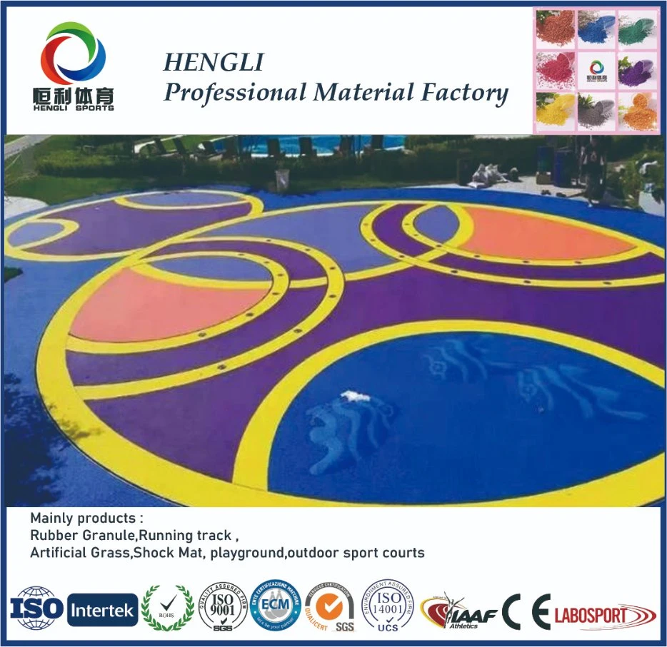 Wholesale EPDM Rubber Granules Colorful High Elastic Granulated Rubber Surface