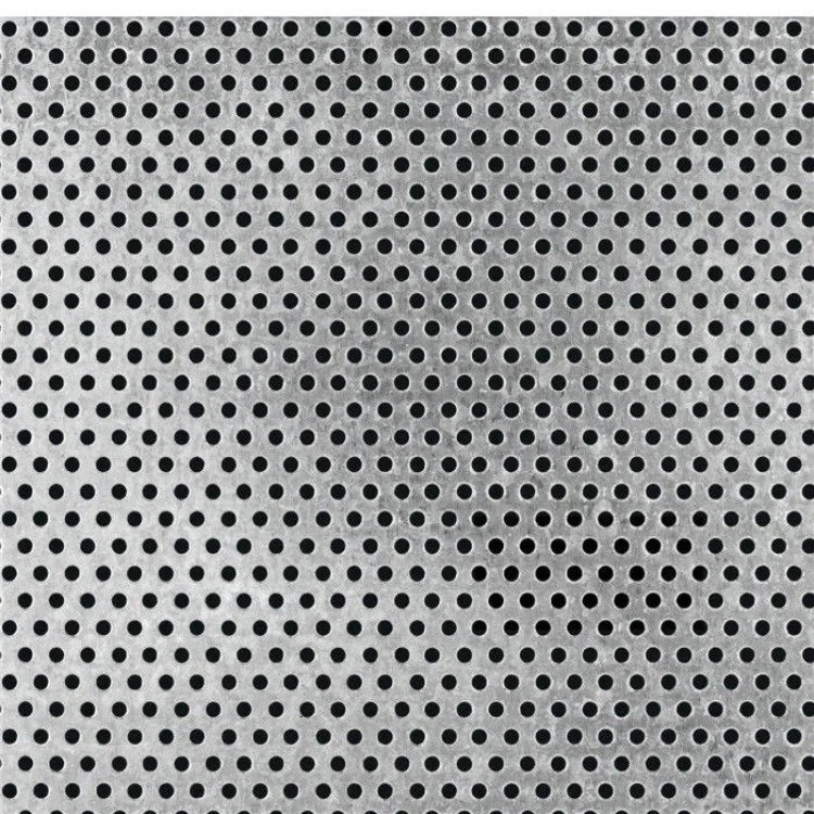 Round Hole Perforated Sheet Metal Panels Corrosion Resistance Metal