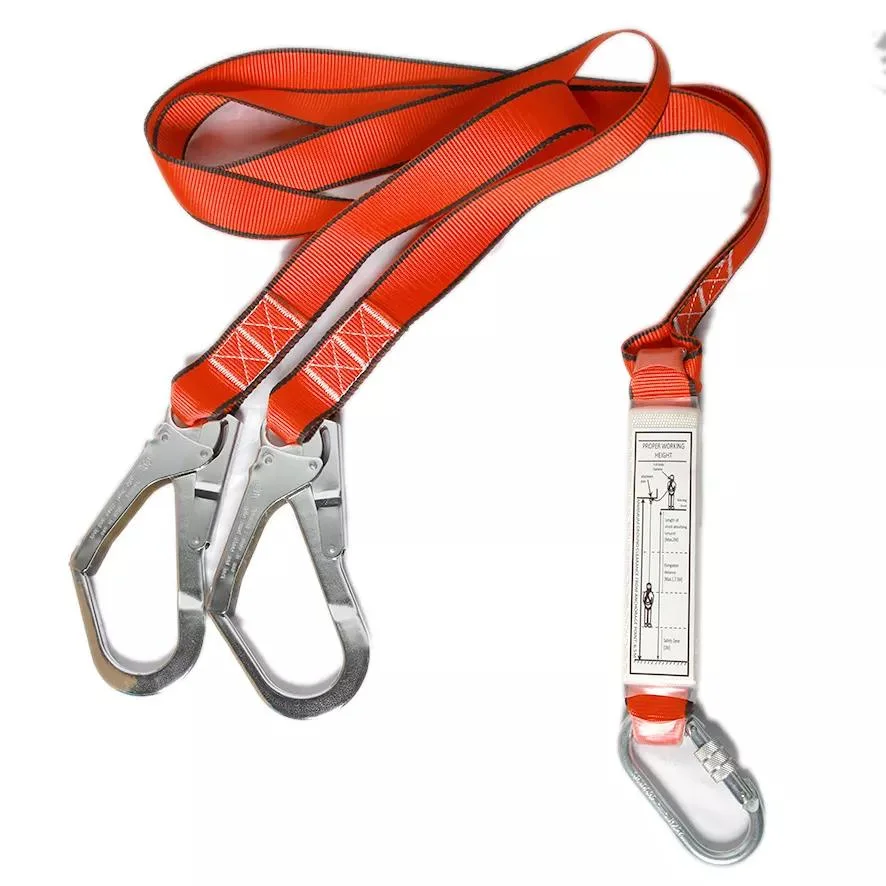 Factory Made Polyester Shock Absorber Safety Buckle Lanyard