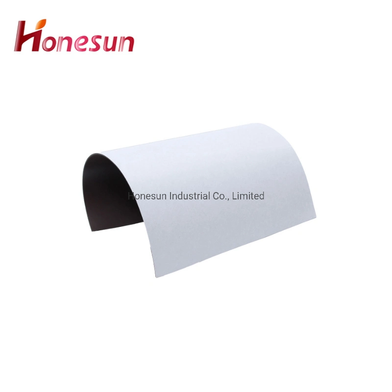 Custom 0.3mm 0.5mm 0.8mm 1mm Soft Rubber Magnet Sheet Strong Flexible Magnetic Paper A3 A4 Printable Adhesive Magnetic Sheet