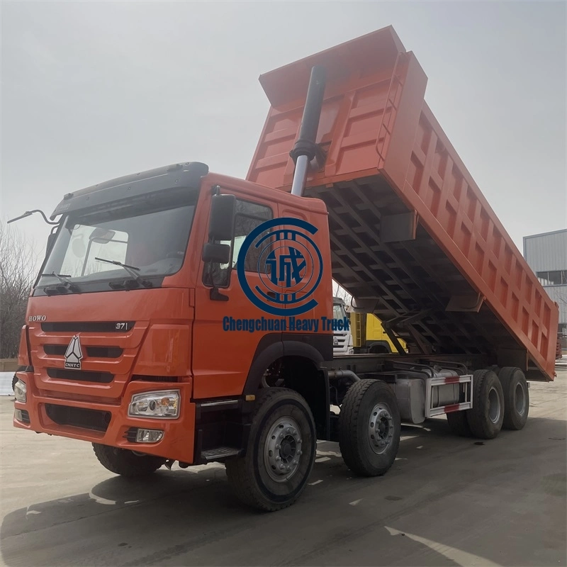 Dump Orange 8X4 12 pneus pour l'Afrique du marché a utilisé des camions avec une excellente condition