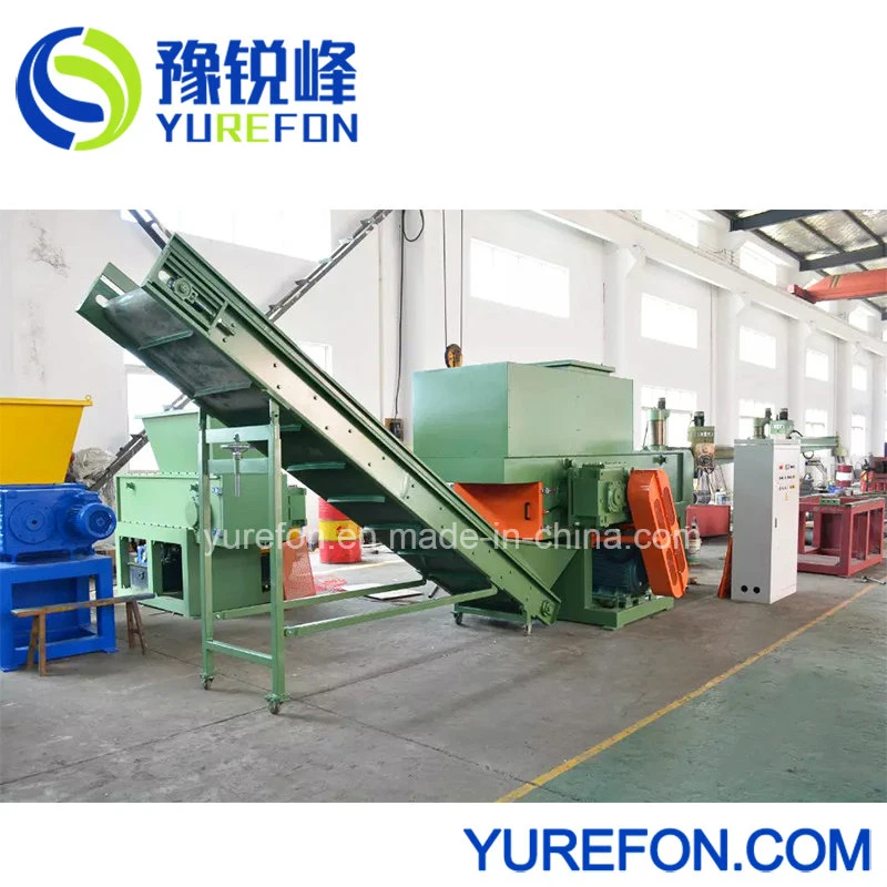 Waste Plastic HDPE PVC Pipe Single Shaft Recycling Shredder