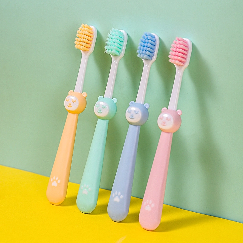 Best Selling Colorful Clean Teeth Kid Toothbrush with Cute Animal Pattern