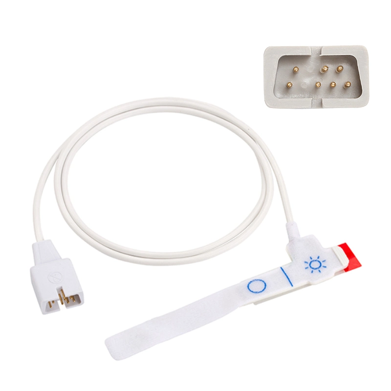 Healthcare Disposable SpO2 Transducer Adult SpO2 White Foam Sensor for Nellcor 7pin