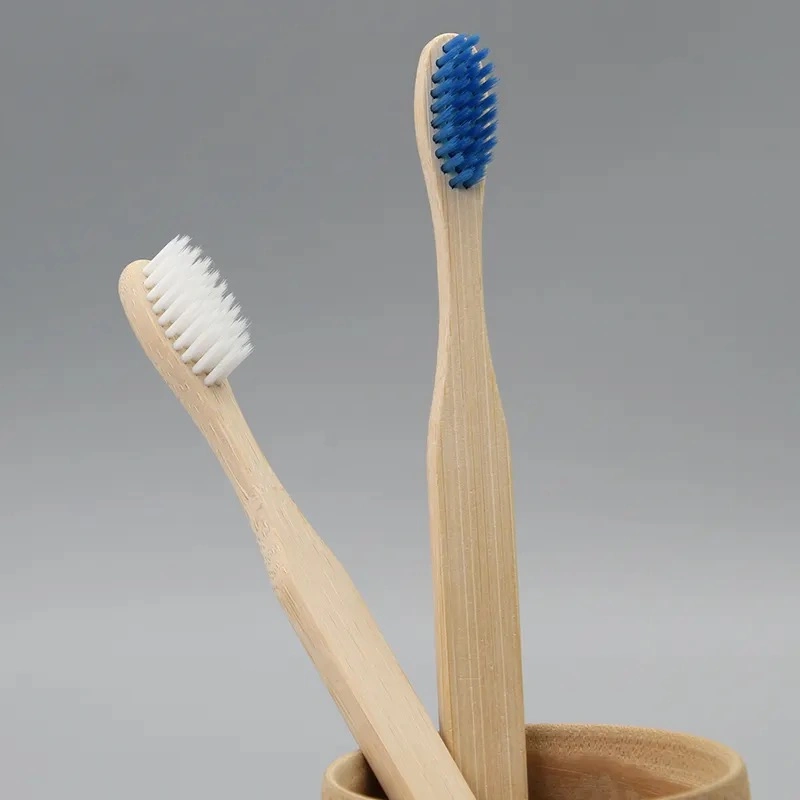 Fabrique de brosse à dents de bambou à poils doux peut Logo personnalisé pour les adultes brosse à dents de bambou