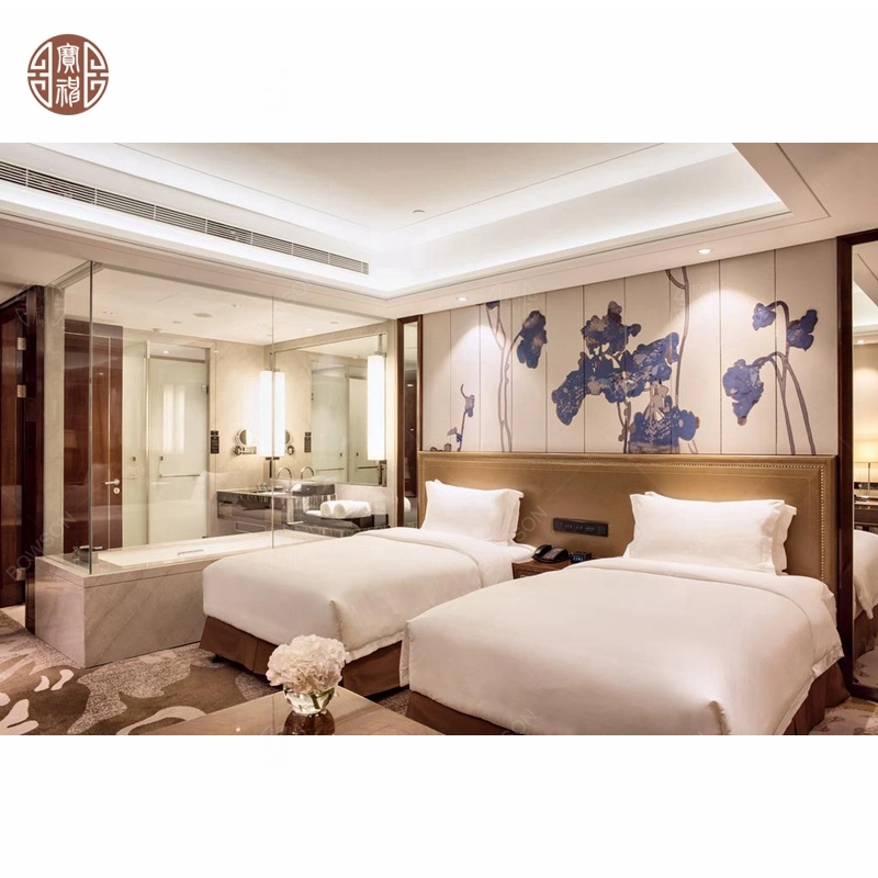 Dark Wood Veneer Luxury Hotel Presidential Suite Furniture