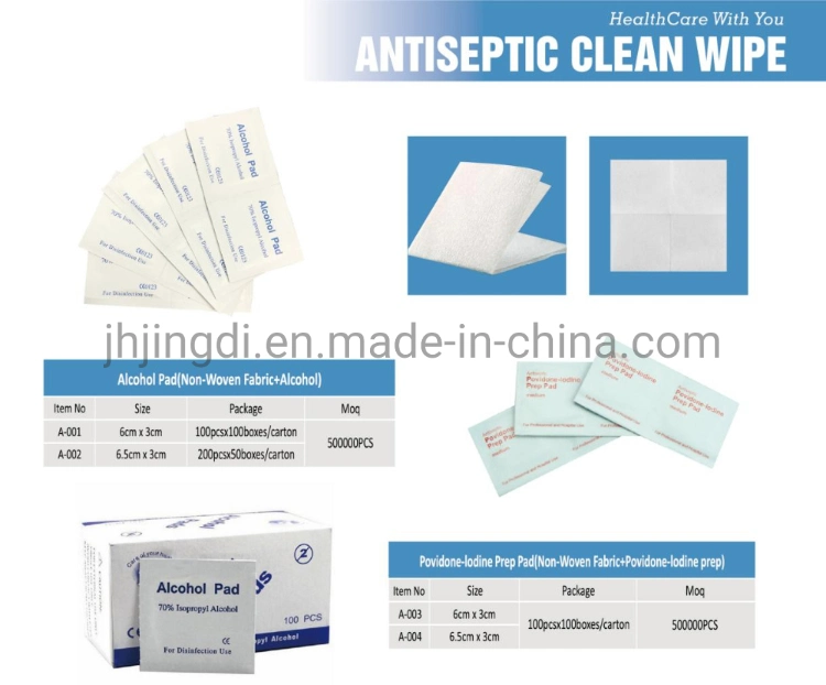 Alcohol Pad Swab Alcohol Pads-Antiseptic 70% Isopropyl First Aid Kit Use-Manufactory-100PCS/Box, 200PCS/Box, 6cmx3cm