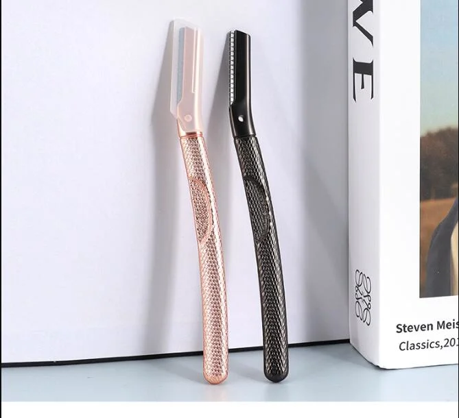 Yaeshii Augenbrauen Trimmer Portable Rasiermesser Gerade Griff Austauschbare Klingen Rasur Haare