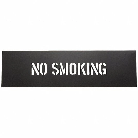 Caution Warning Safety Black PVC Stencil 2 in*6 in