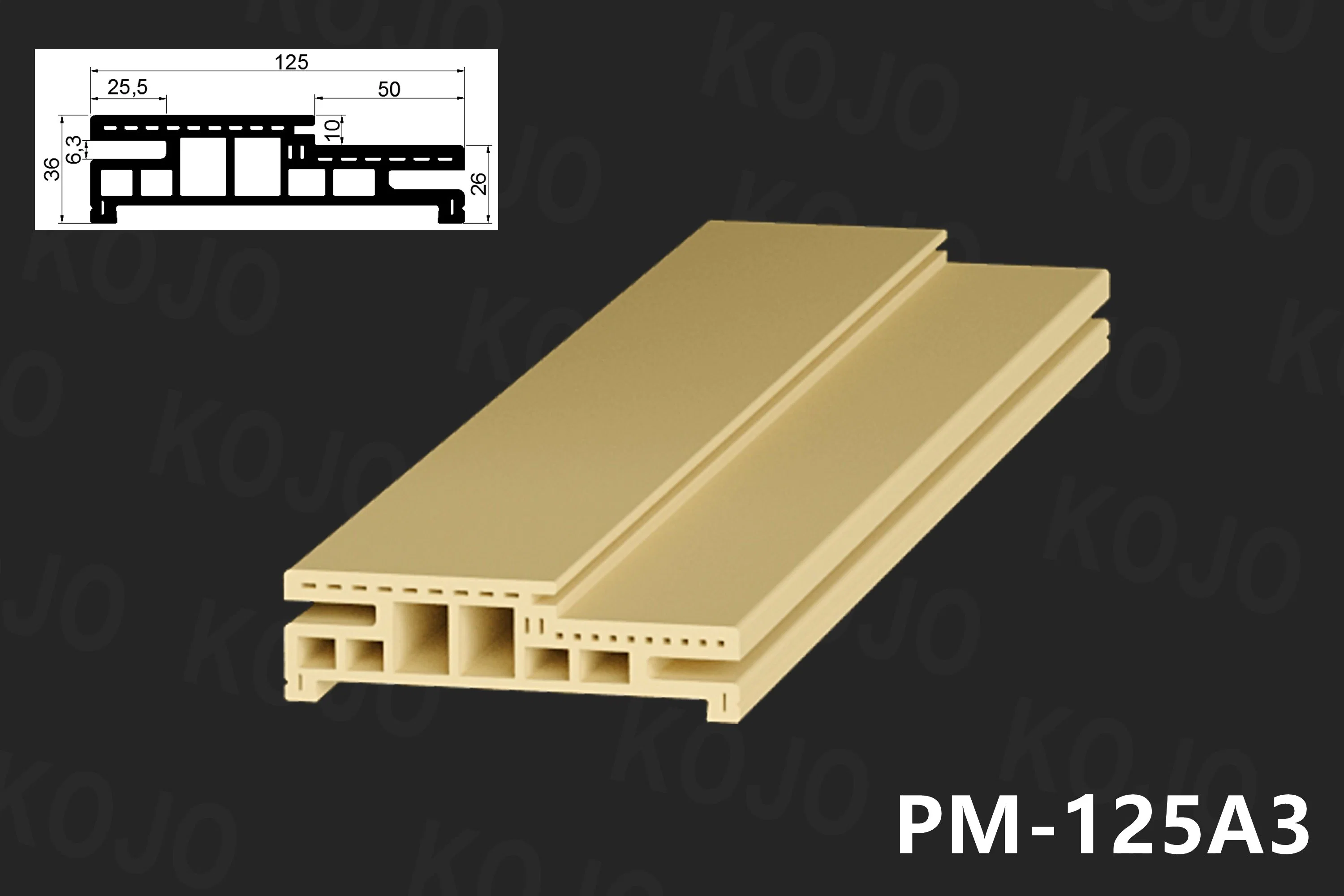 Hochwertiger WPC-Rahmen passend für 45mm-mm-WPC-Tür