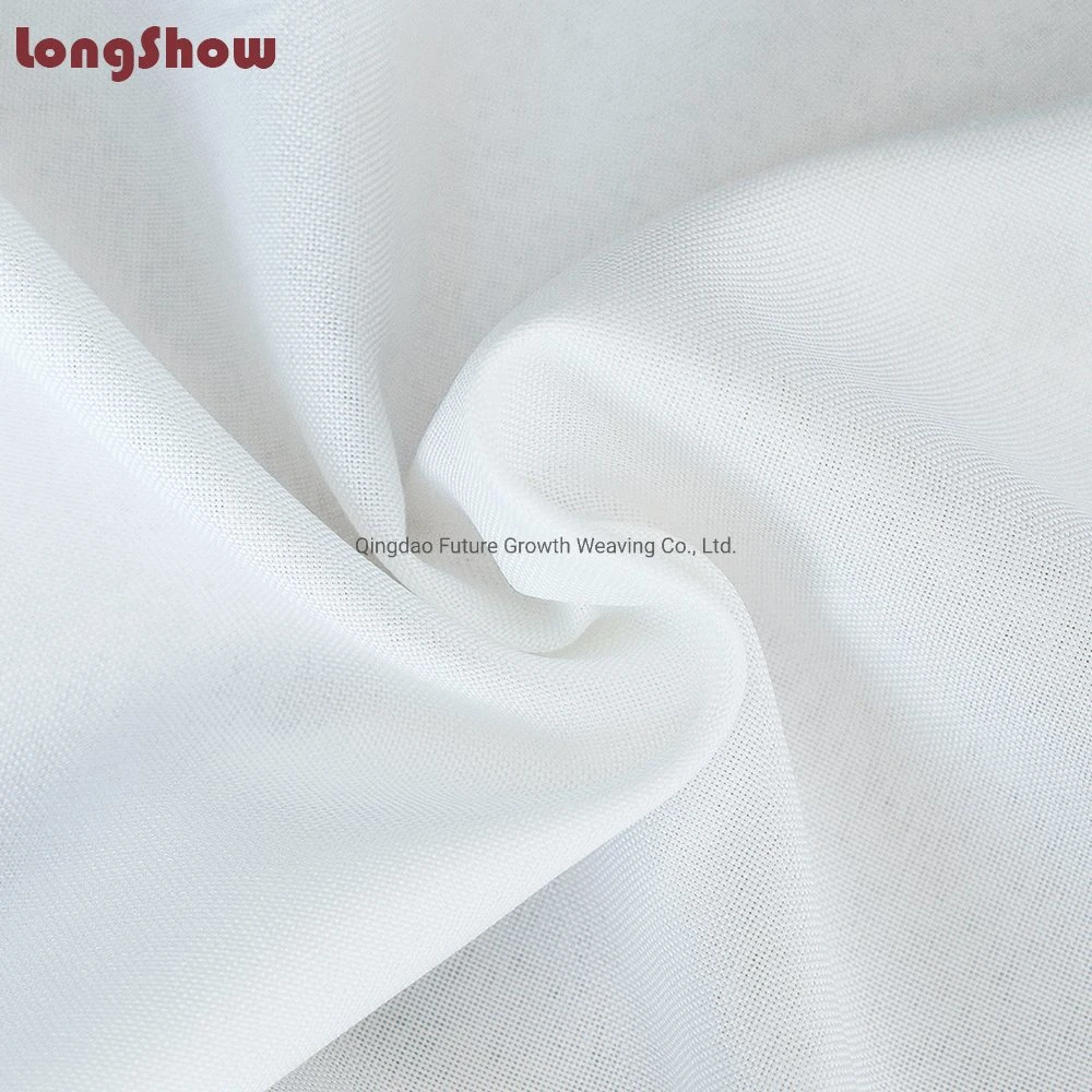 White Polyester Round Table Cloth with Elegant Lace