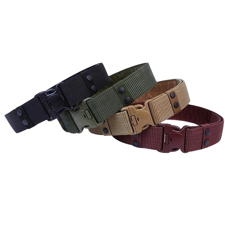 5.5cm Nylon Canvas Belts Custom Buckle Military Style Uniform Tactical Belts