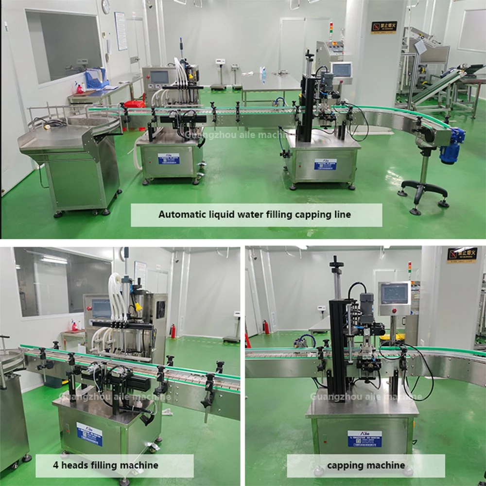 Al-Sj-Gzj Vollautomatische Parfüm Eye Dropper Sprayer Fläschchen Kleine Flüssigkeit Glas-Kunststoff-Flasche Füllung Verschließen Etikettiermaschine