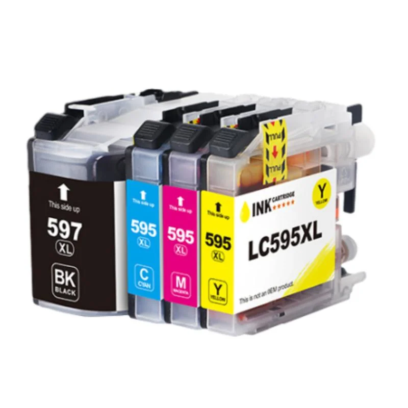 Compatible for Brother LC595 LC599 LC595XL LC599XL Ink Cartridge Used for MFC-J2510 MFC-J3720 MFC-J3520 Printer