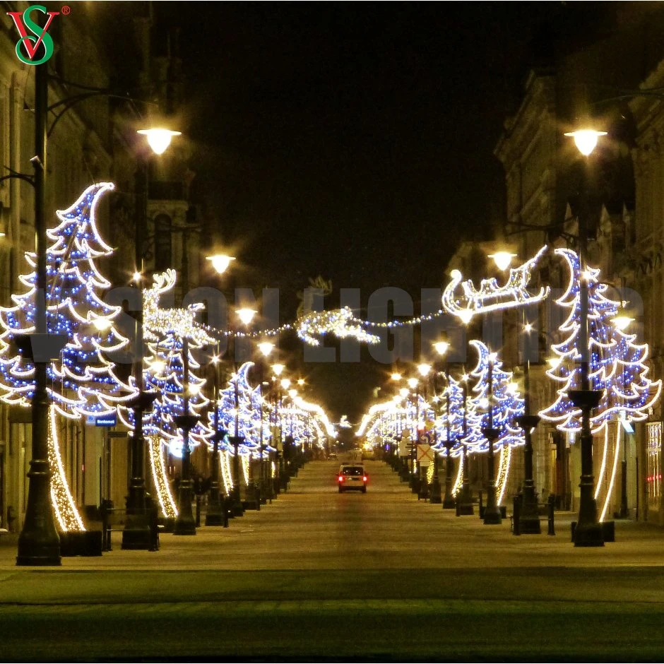 Holiday City Lighting Project Decoration 2D Street LED Motif Lights