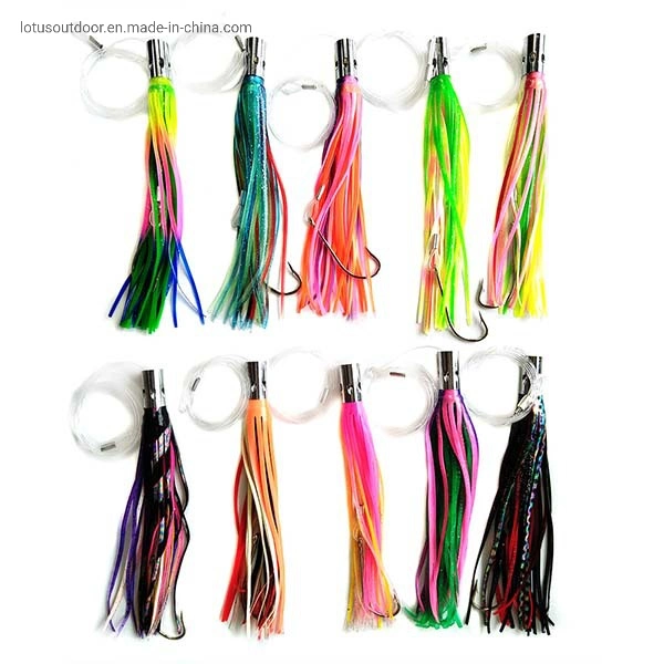 7 polegadas 8 polegadas Cabeça Metal Vasculhar Lure, atum Lure, Pesca Lure, polvo Lure, lulas Lure, Jogo de barcos de pesca de Lure