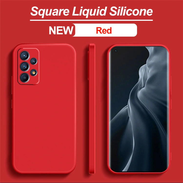 Anti-Drop Square Liquid Silicone Mobile Phone Case for Samsung Galaxy A52 5g/Samsung Galaxy A32 5g/A12 5g