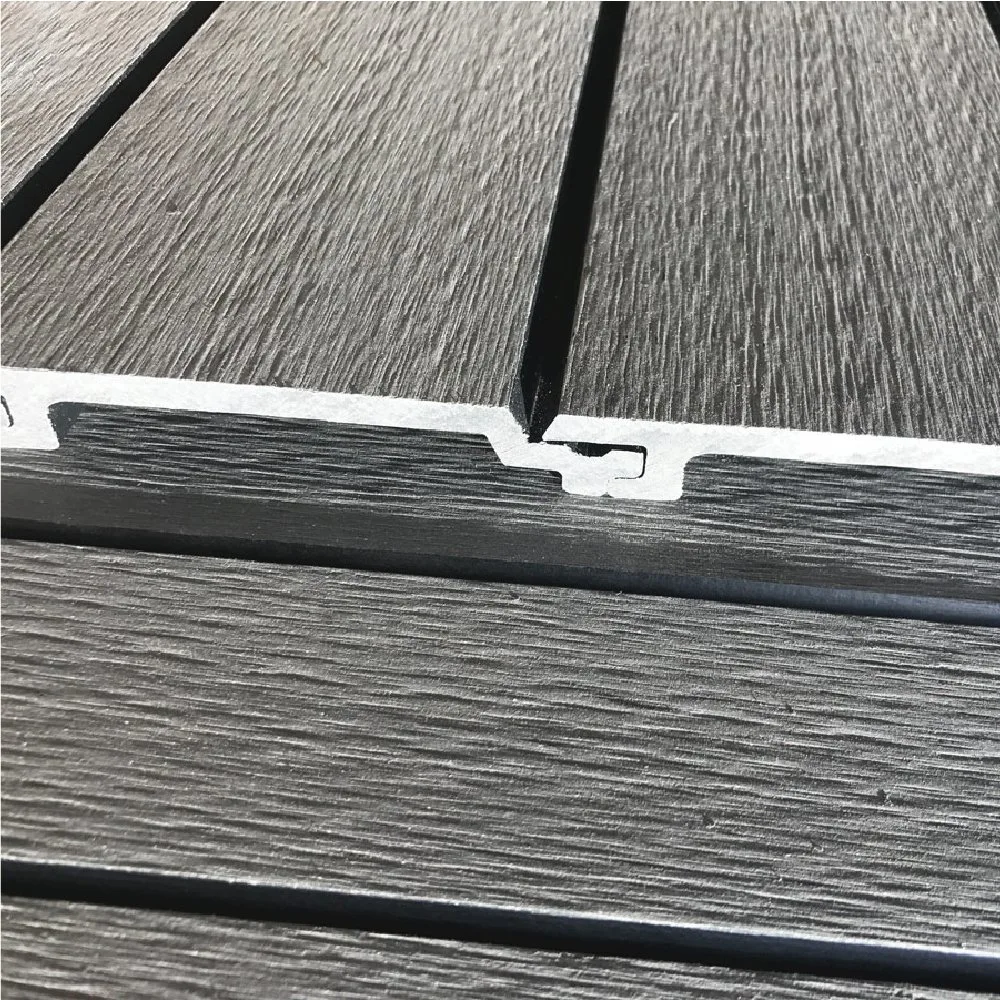 Windproof exterior de madera resistente a rayos UV resistente al fuego Buscar WPC rígido Panel de pared compuesto