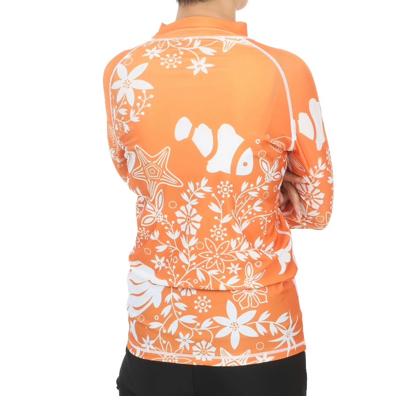 Manga Larga personalizado Imprimir Chaleco Rash Deportes Surf Rashguard Camiseta Top Upf 50+ protector de la erupción