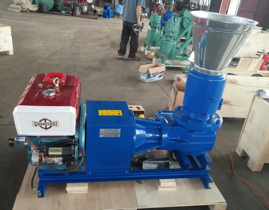 Roller Moving Flat Die Sawdust Pellet Machine with Ce