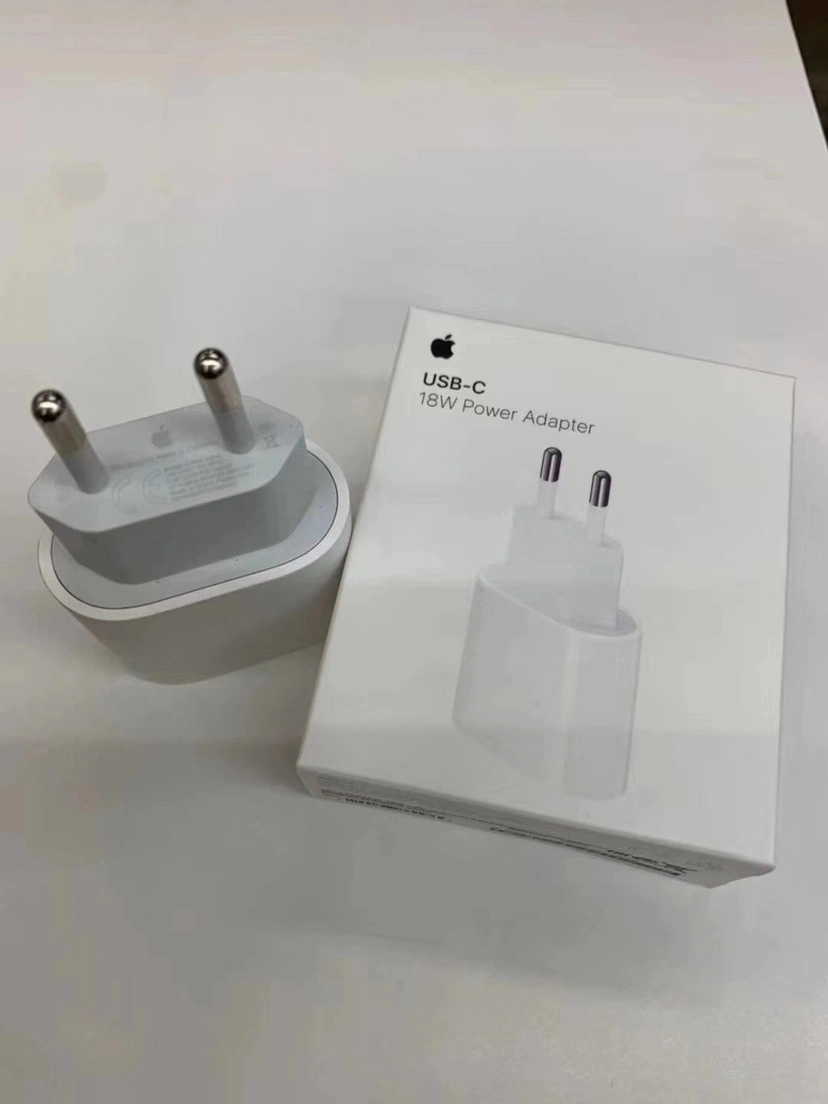 Original para iPhone Cargador rápido Tipo C EU 18W pared Conector macho de cargador PD USB-C adaptador de corriente para iPhone 12 PRO Max 116original para iPhone tipo de cargador rápido