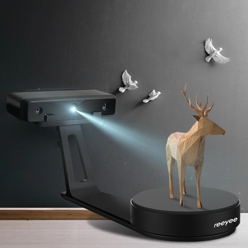 نطاق مسح ضوئي واسع من خلال تقنية Wiiboox 3D Scanner White Desktop ماسح ضوئي ثلاثي الأبعاد