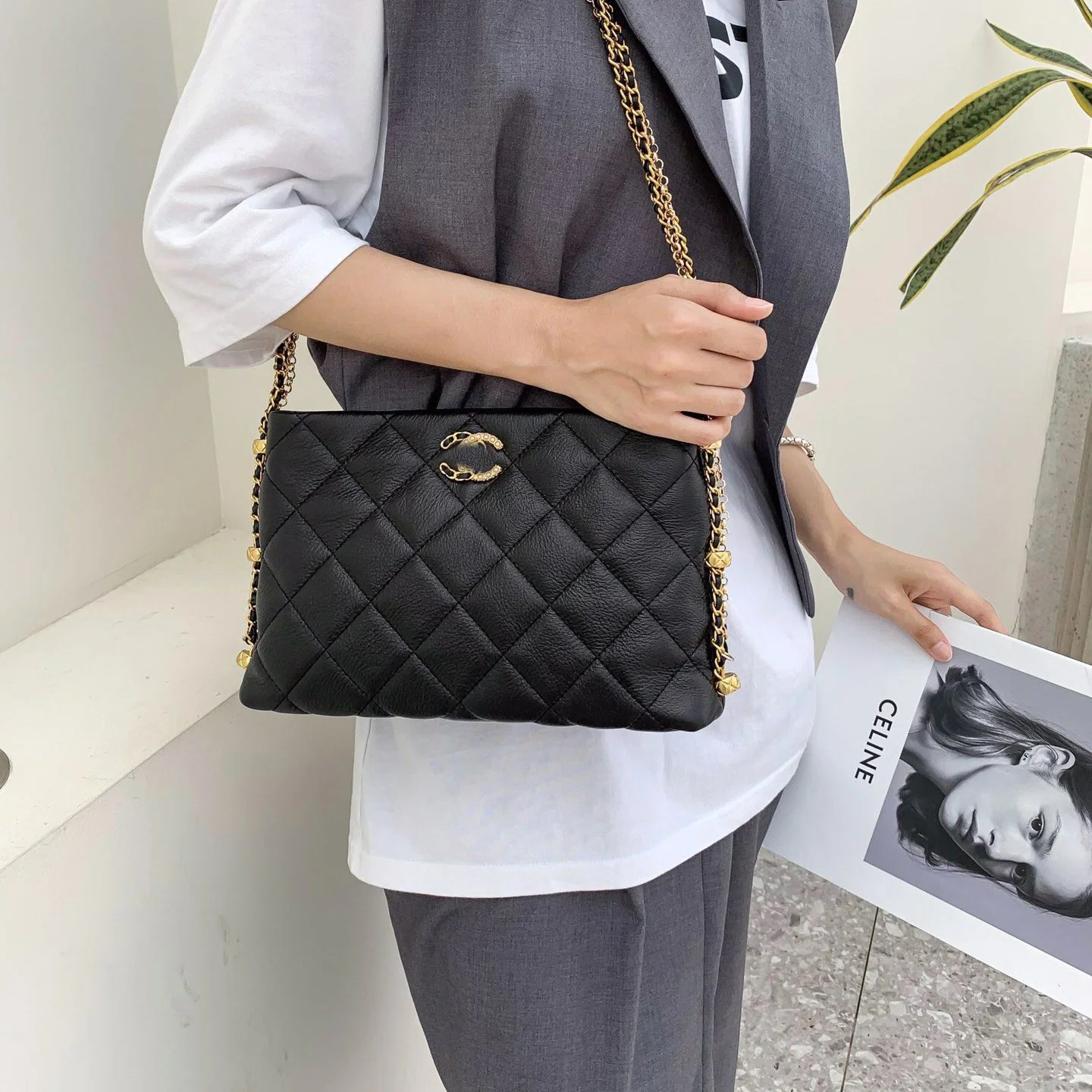 Luxury Mini Leather Vintage Clutch Designer Fashion Lady Purses Wholesale/Supplier Women Purse