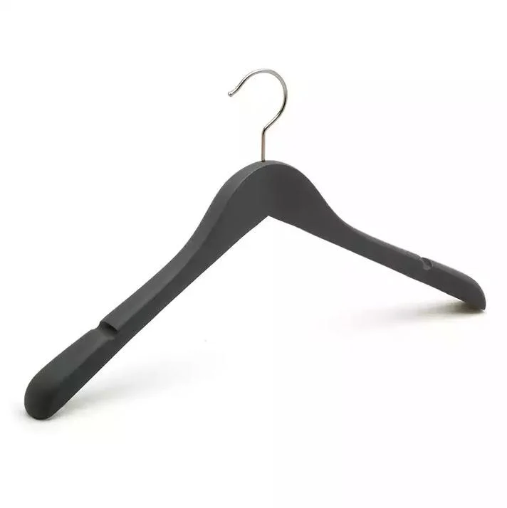 Natural Display Wooden Top/Bottom Clothes Hangers with Non-Slip Shoulder for Suit/Shirt/Coat