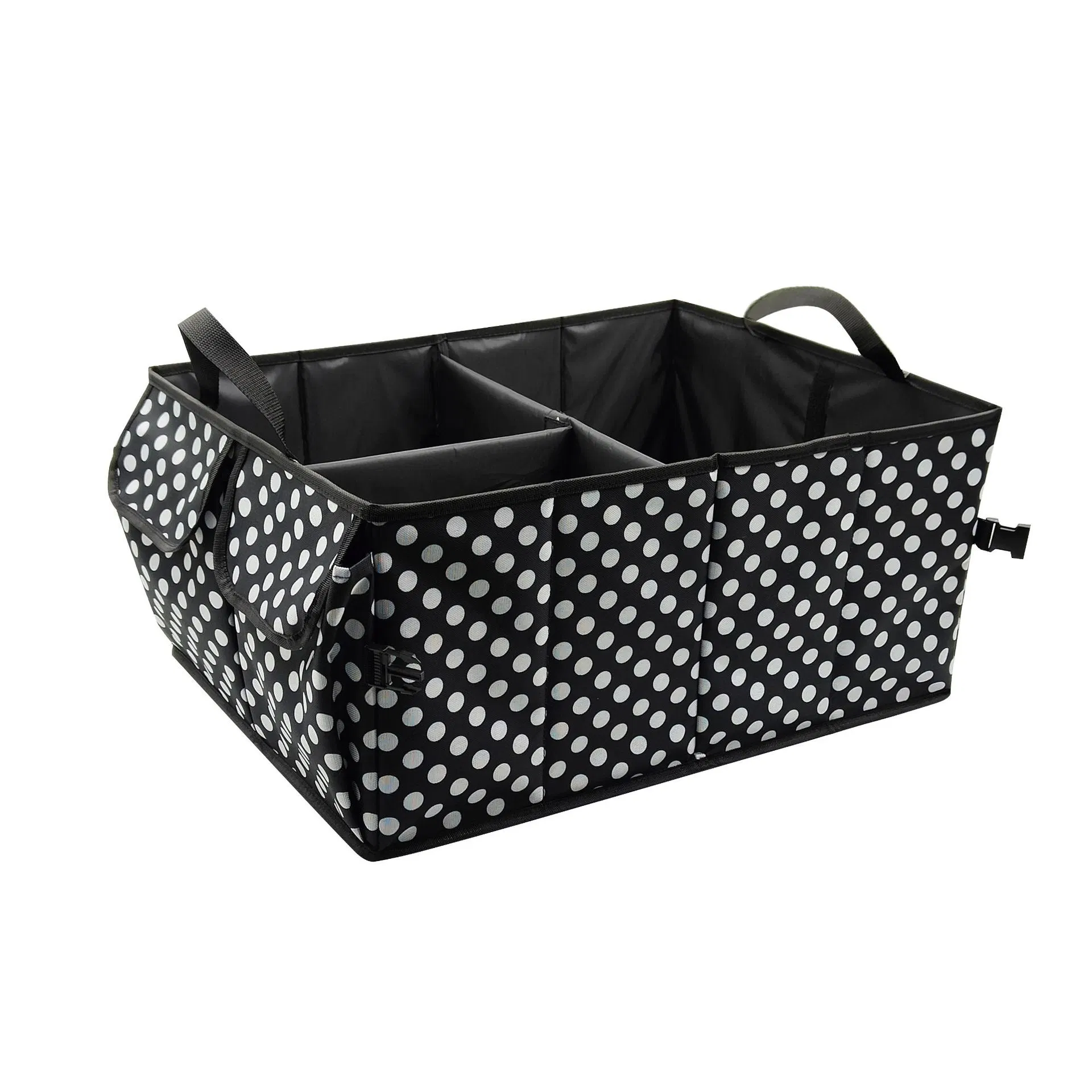 Caja de almacenamiento con el plástico de cuero y el tamaño de la tapa plegable K Knodel -Car-Trunk Organizer Deluxe el organizador del maletero del coche PU