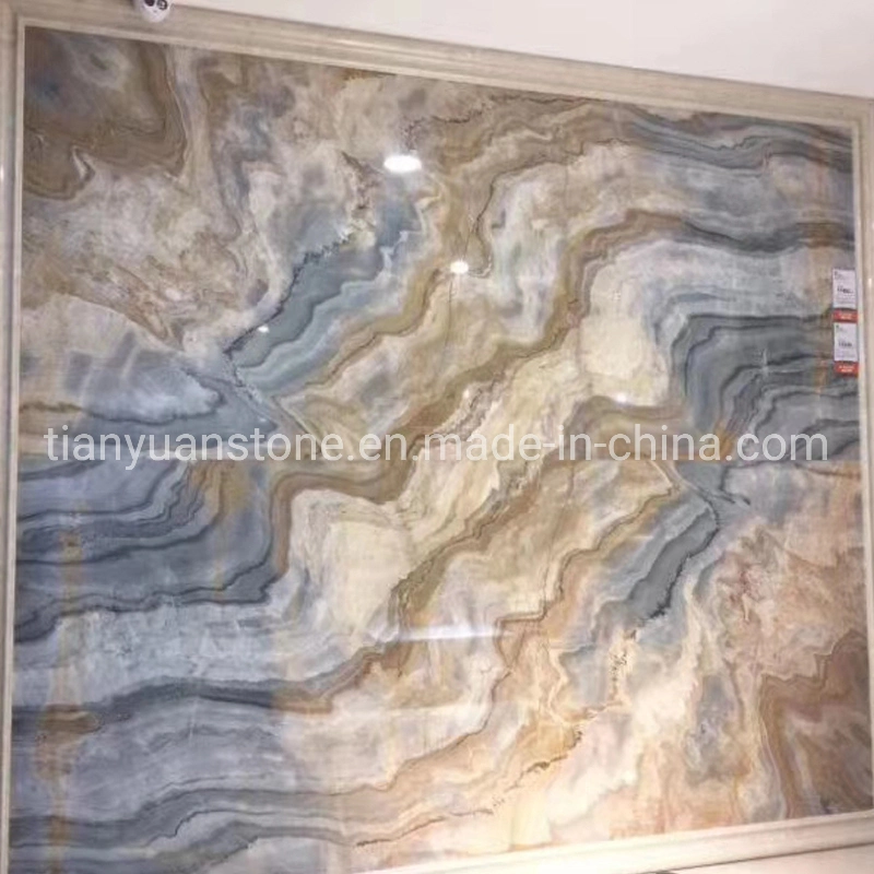 Translucent Natural Luxury Wood Vein Striped White Onyx