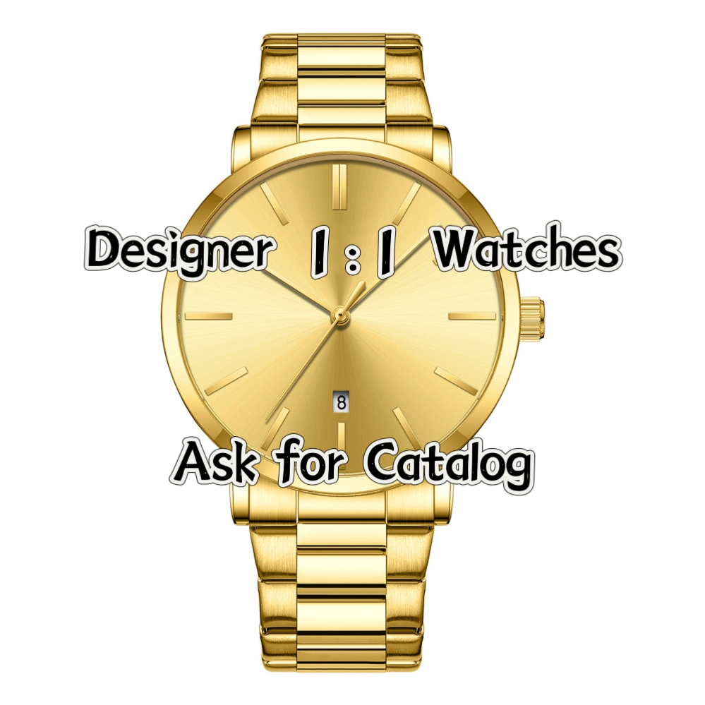 Classic Black Brand Men Watch Top Quality Designer Gentleman Wrist Watches Leather Watch Strap