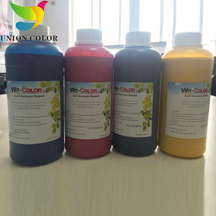 Witcolor Eco Solvent Ink for Dx5 Printhead Vinyl Flex Sticker PVC Pet Printing Ink Pigment Ink for Digital Printer Inkjet Printer Made in China