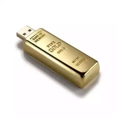 Electronic Gadgets Gold Bar USB Flash Drive Bulk Cheap Memorias USB Stick Pen Drives 128GB