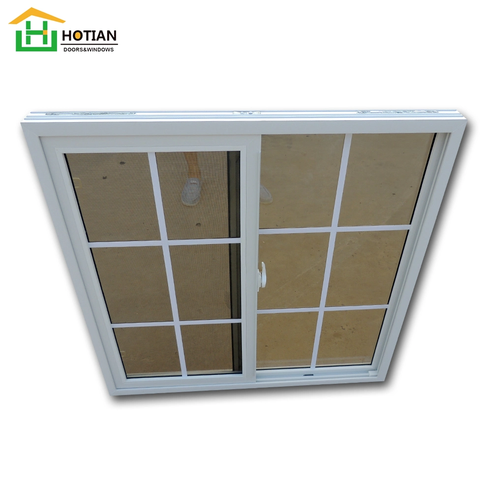 Double Sliding PVC Windows Custom Design PVC Plastic Windows and Doors Manufacture