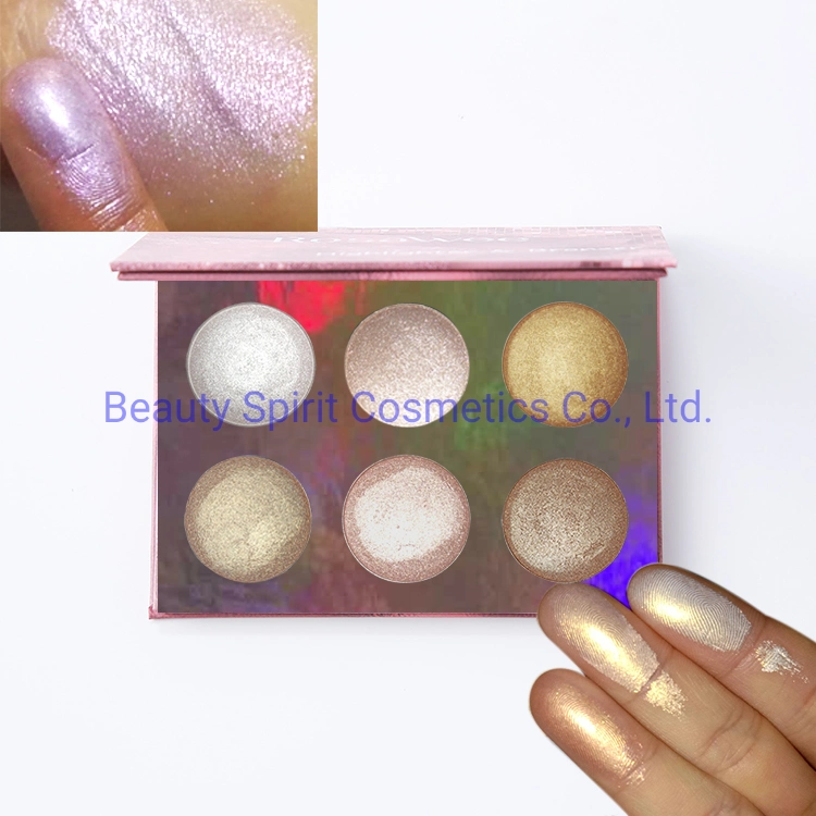 OEM Gran Marca de Cosméticos de Calidad Maquillaje Bronceador Paleta de Sombras de Ojos Maquillaje Resaltador Facial.